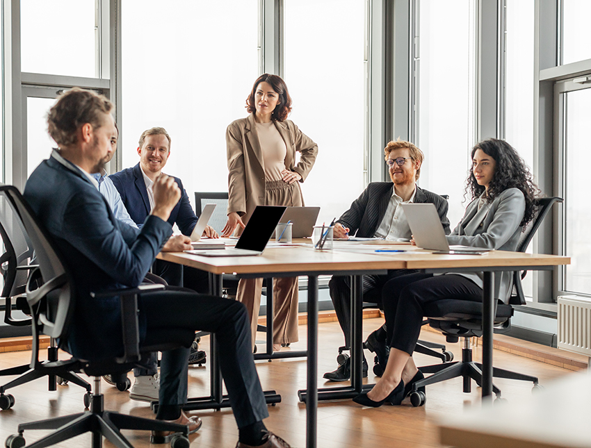 people having a meeting